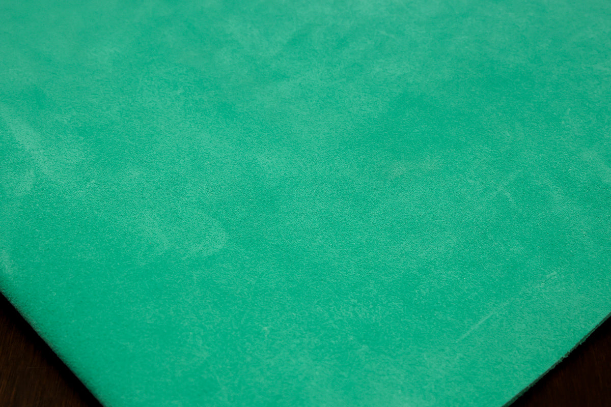 Opera Derby Waxed Suede, Turquoise