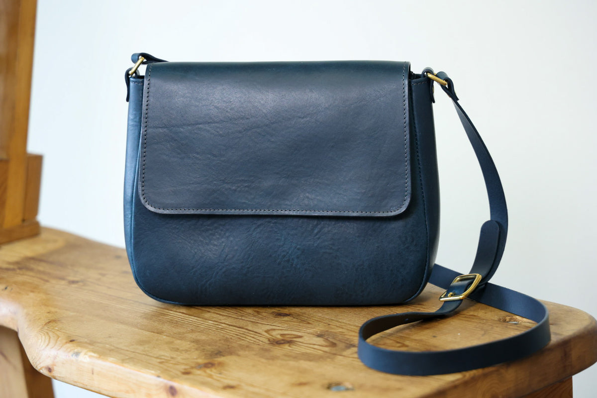 DLS Pattern - Crossbody Leather Purse