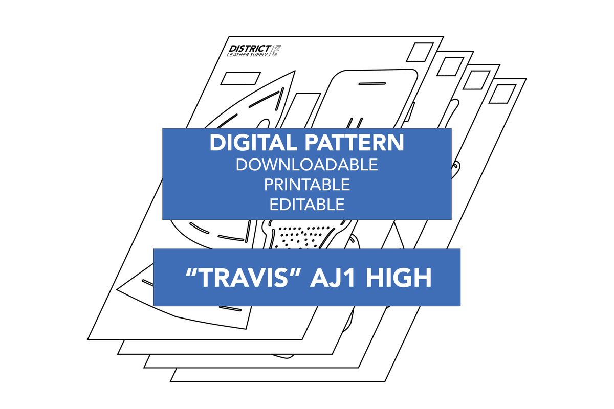 "Travis" AJ1 HIGH Pattern - Acrylic + Digital