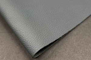 Ecco Leather, Pebbled Grey