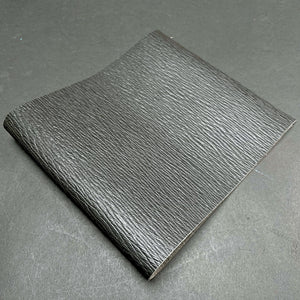 Italian Embossed Grain Calf, Dark Grey