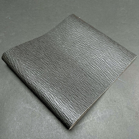 Italian Embossed Grain Calf, Dark Grey