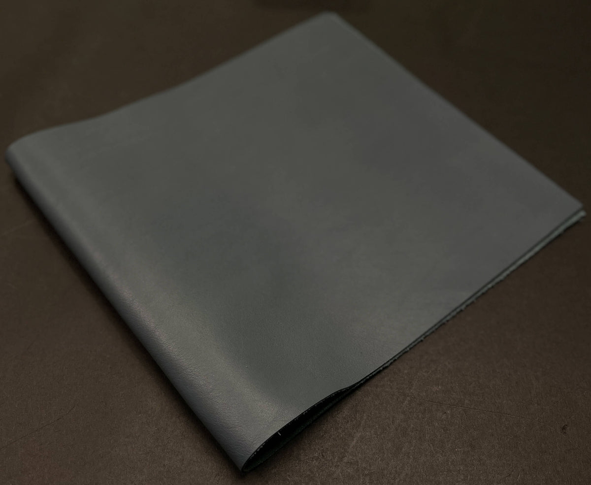 Italian Smooth Grain Calf, Steel Blue